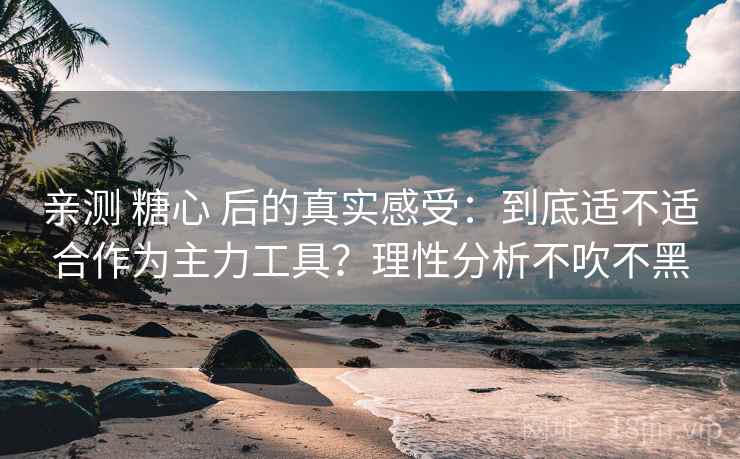 亲测 糖心 后的真实感受：到底适不适合作为主力工具？理性分析不吹不黑