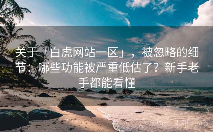 关于「白虎网站一区」，被忽略的细节：哪些功能被严重低估了？新手老手都能看懂